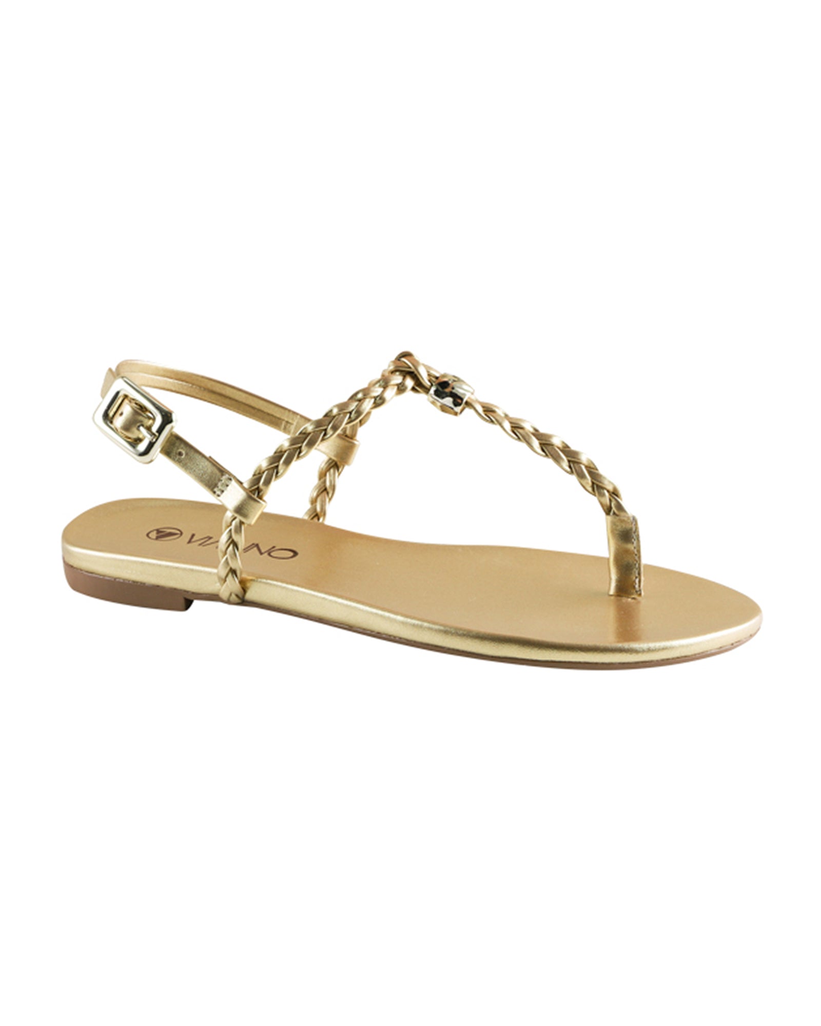 Sandalia Flat 950034 Sun Glow Ouro
