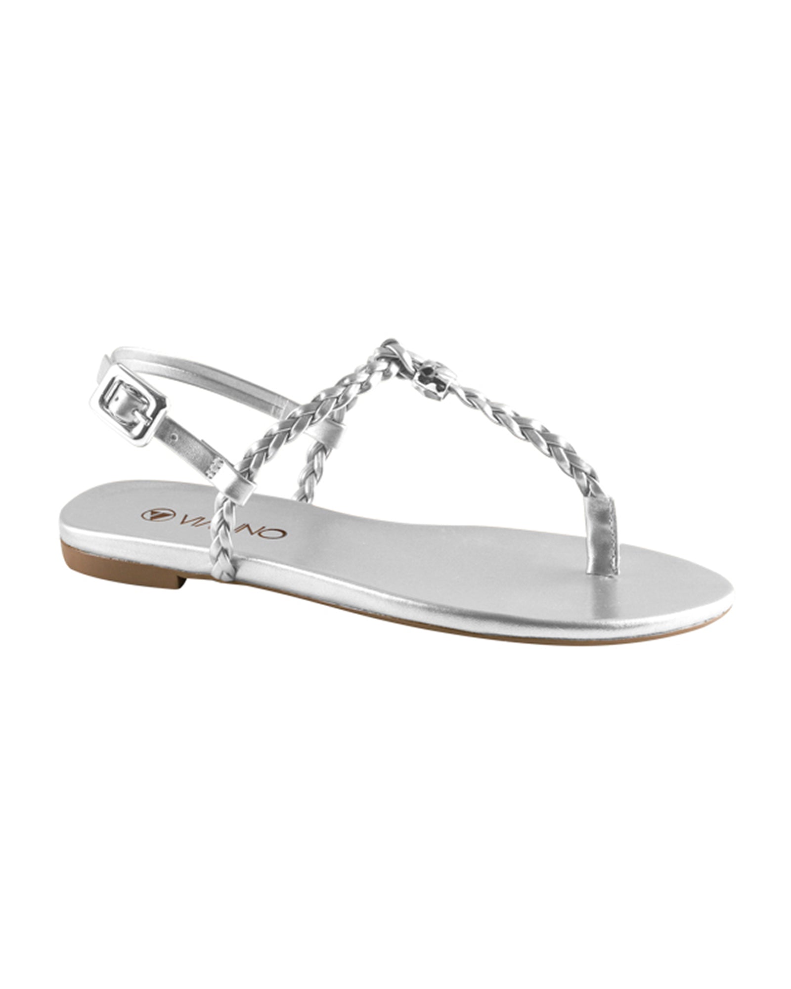 Sandalia Flat 950034 Sun Glow Prata