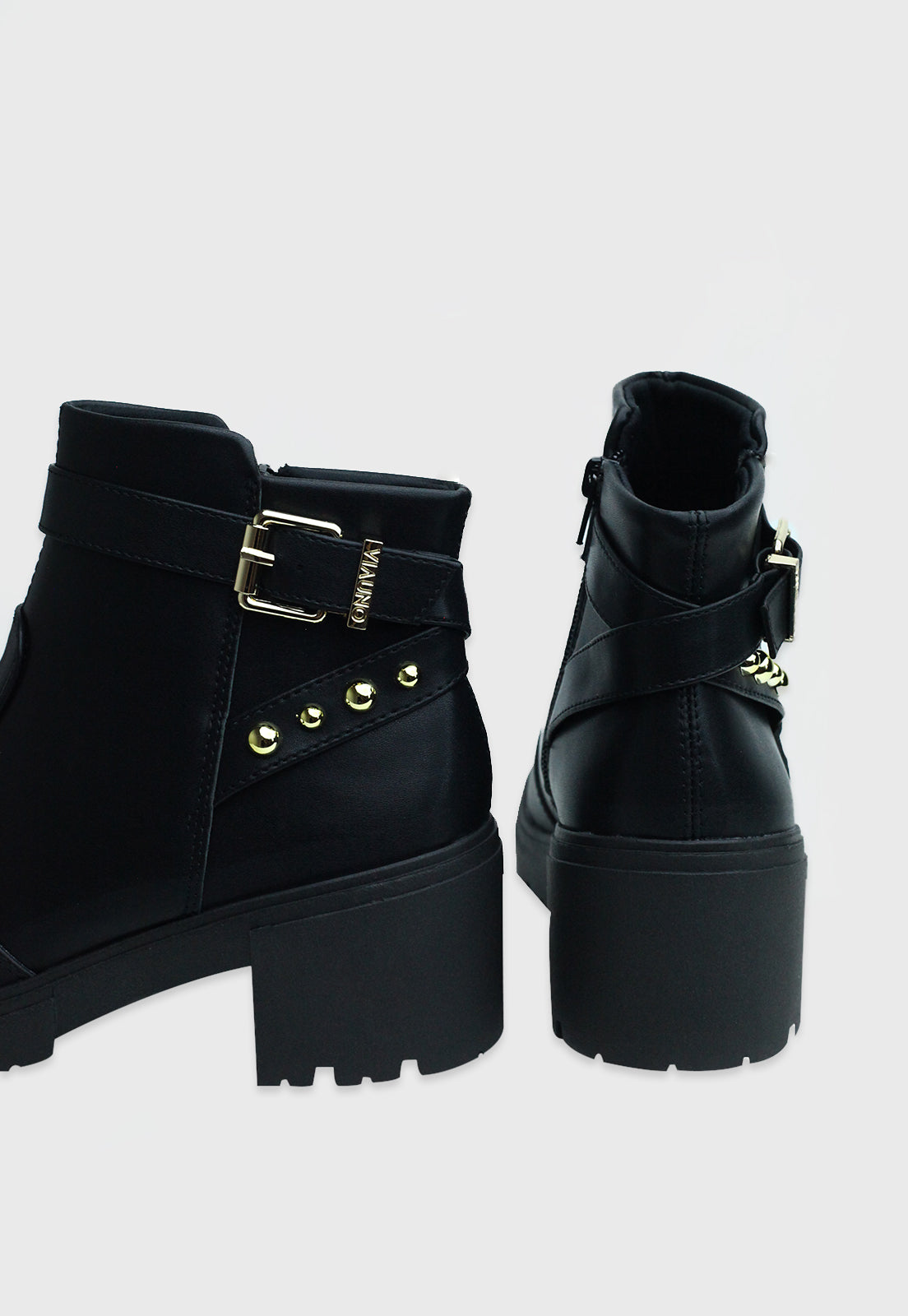 Bota Cano Curto 959002 Napa Lux Preto