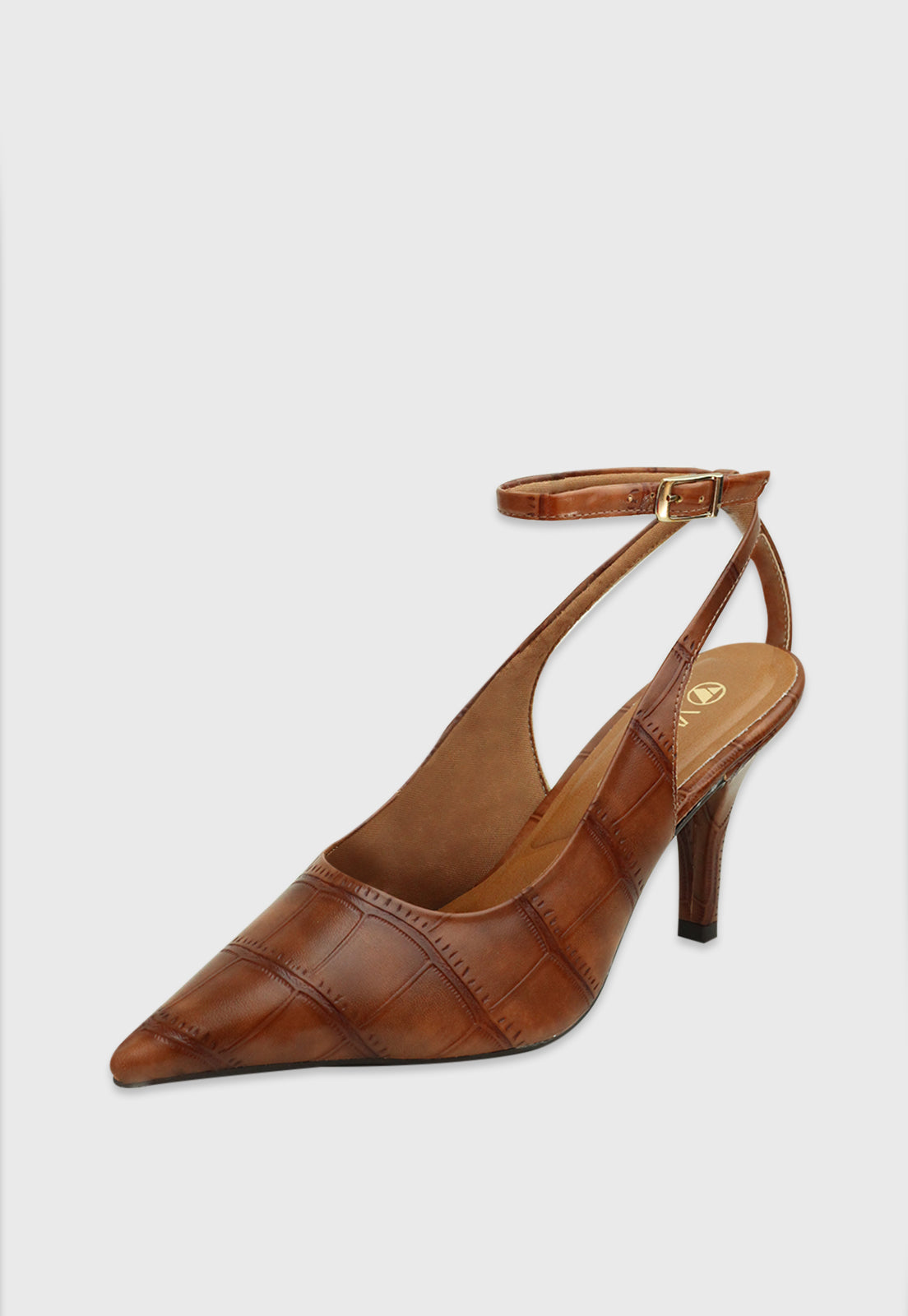 Sapato 967002 Max Croco Caramelo