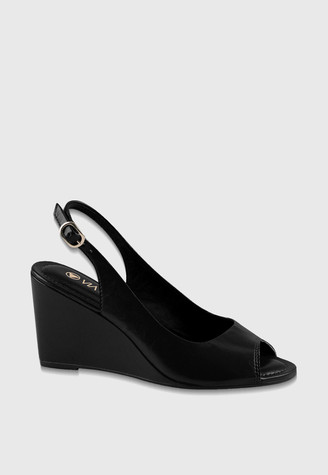 Sandalia Salto Medio 975005 Napa Preto