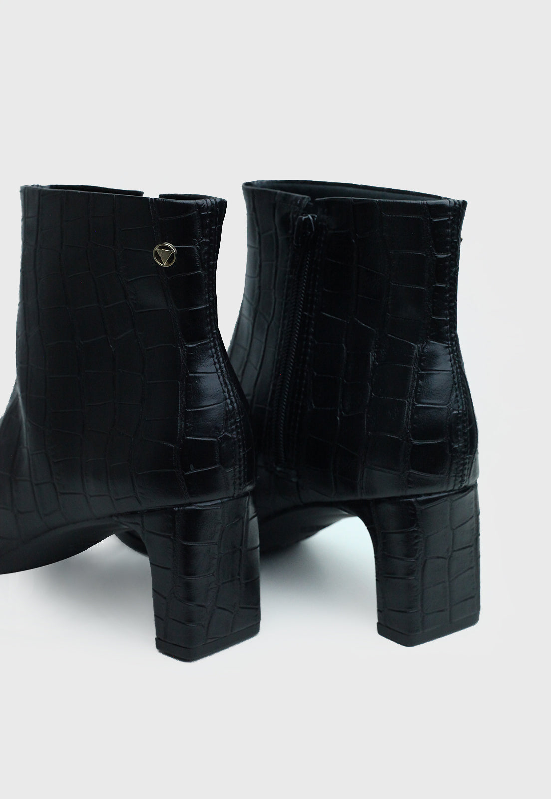 Bota Cano Curto 993004 Croco Preto