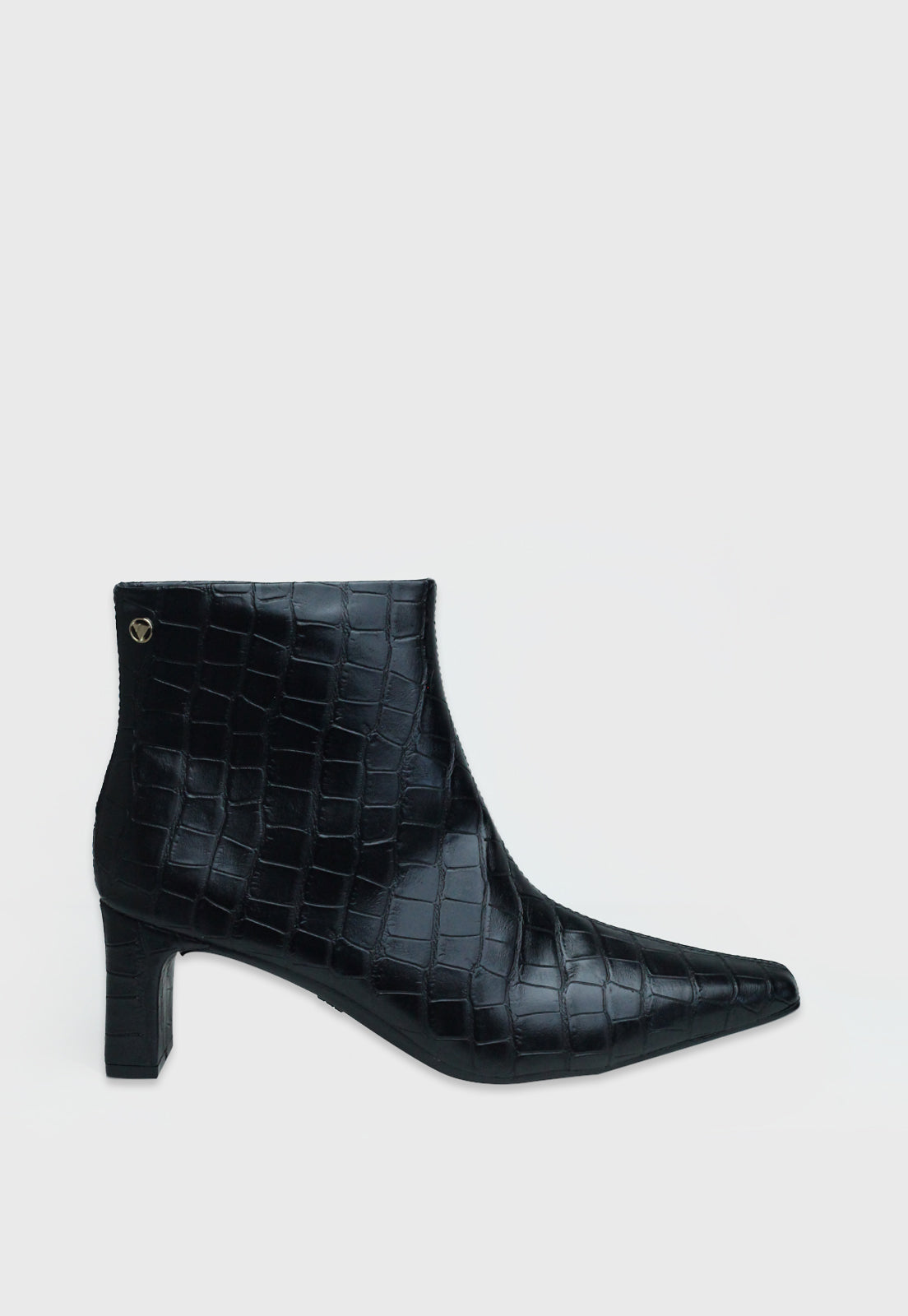 Bota Cano Curto 993004 Croco Preto