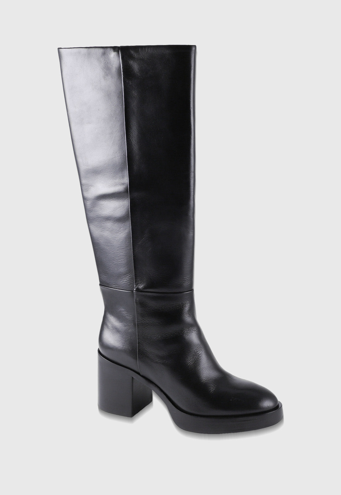 Bota Cano Longo Couro RV-MNLL01   Preta