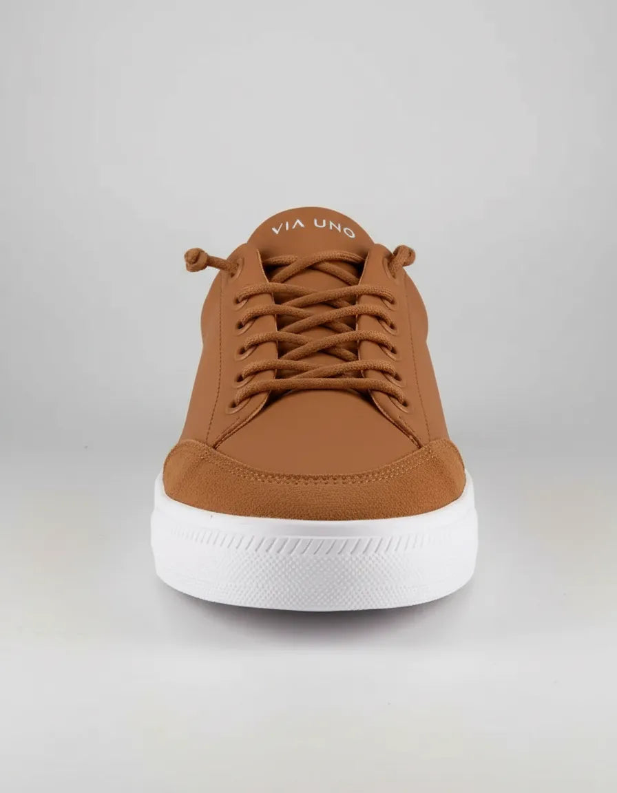 Tênis Feminino Via Uno 1036006 Tec Caramelo