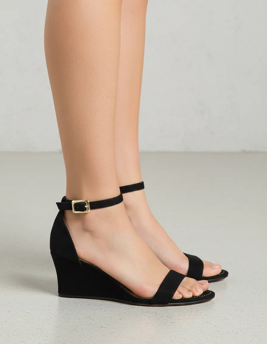 Sandalia Salto Medio 1037003 Nobuc Preto