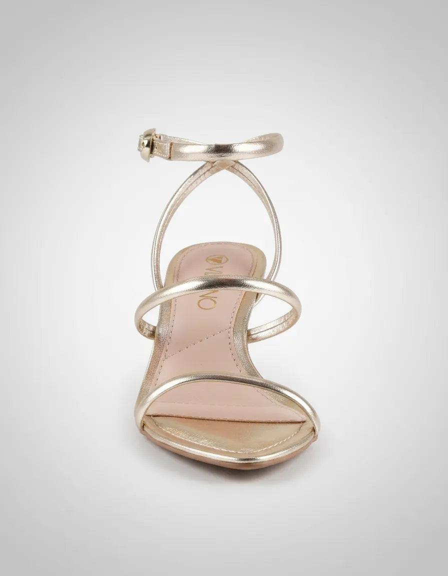 Sandalia Salto Medio 1037002 Napa Rock Champagne
