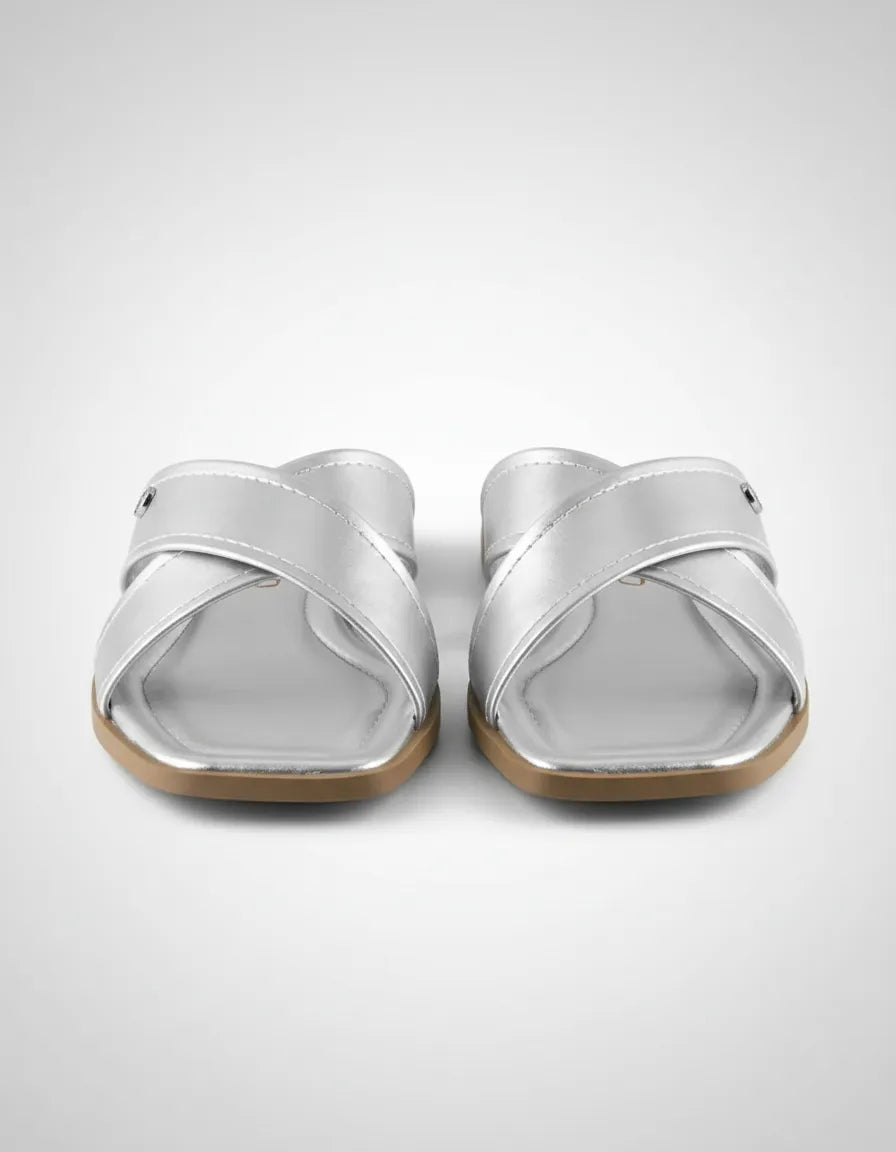 Sandalia Flat 948097 Sun Glo Prata
