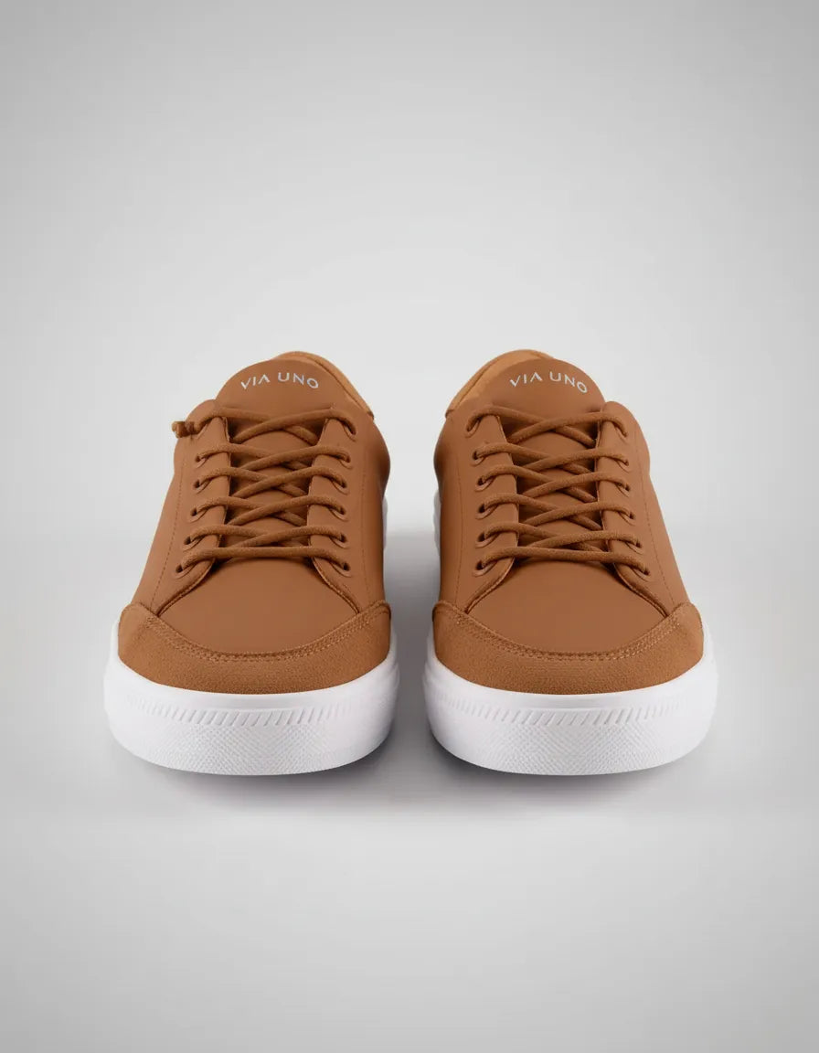 Tênis Feminino Via Uno 1036006 Tec Caramelo