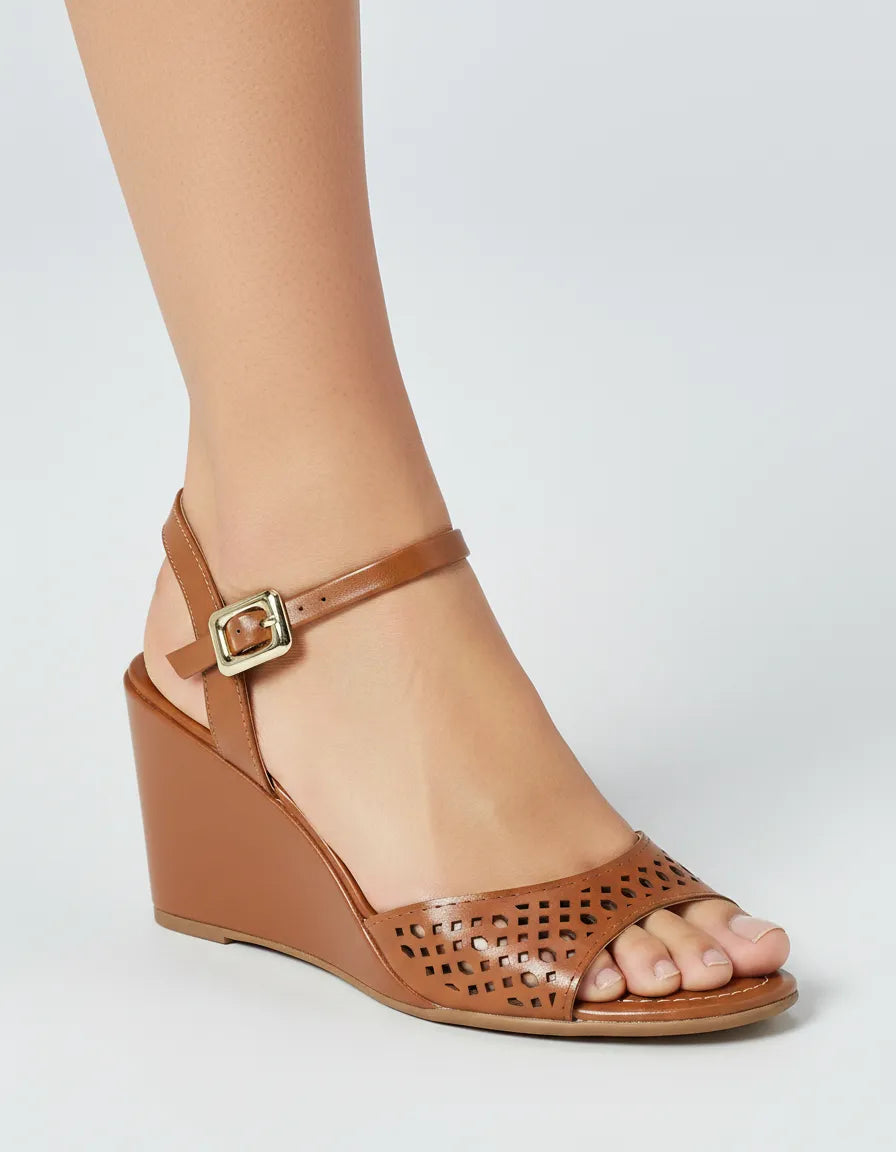 Sandalia Salto Alto 975015 Napa Rock Caramelo