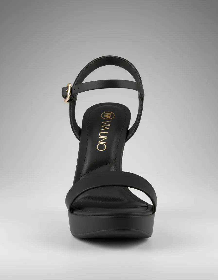 Sandalia Salto Alto 311049 Rock Preto