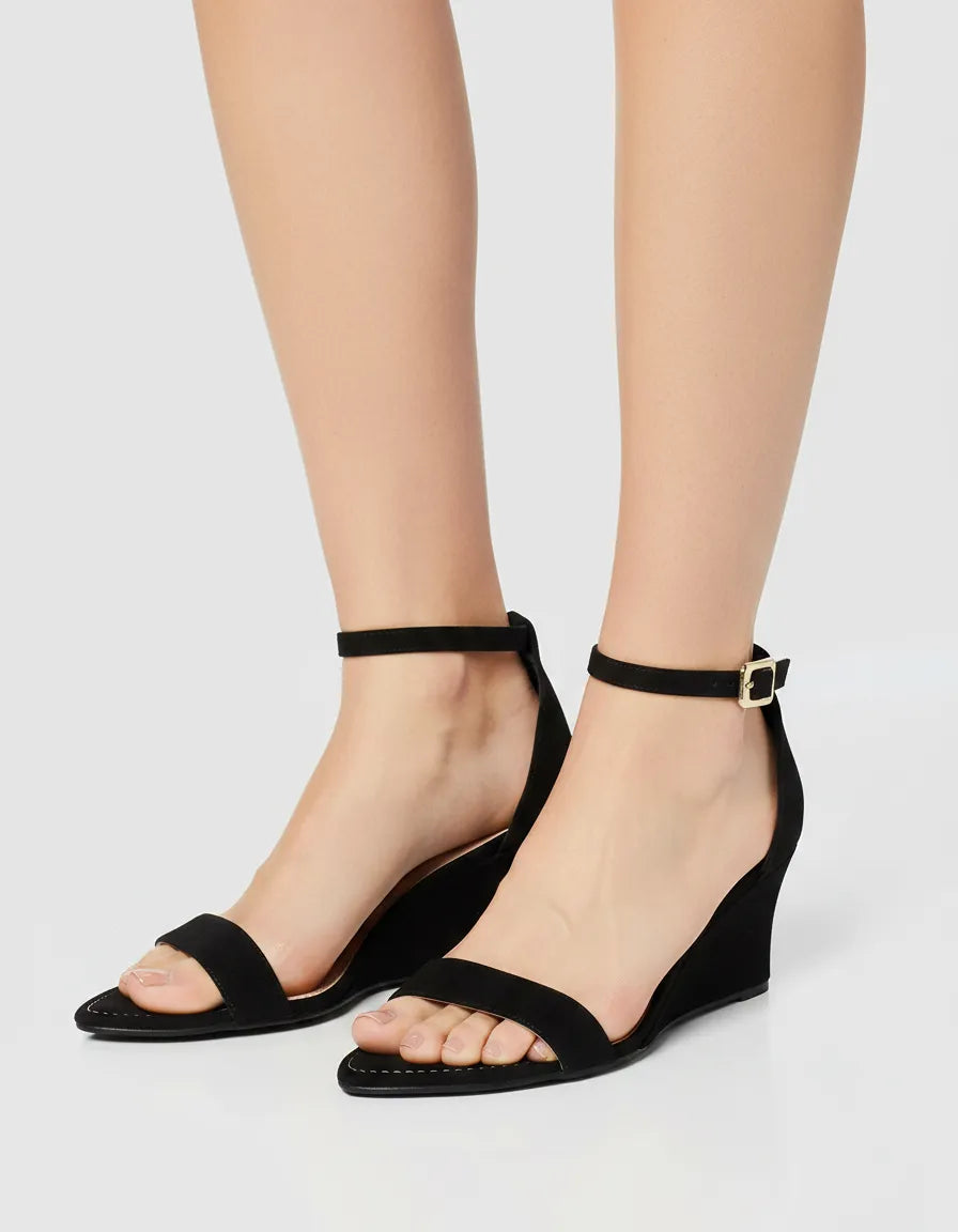 Sandalia Salto Medio 1037003 Nobuc Preto