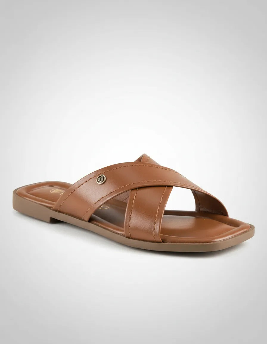 Sandalia Flat 948097 Napa Rock Caramelo