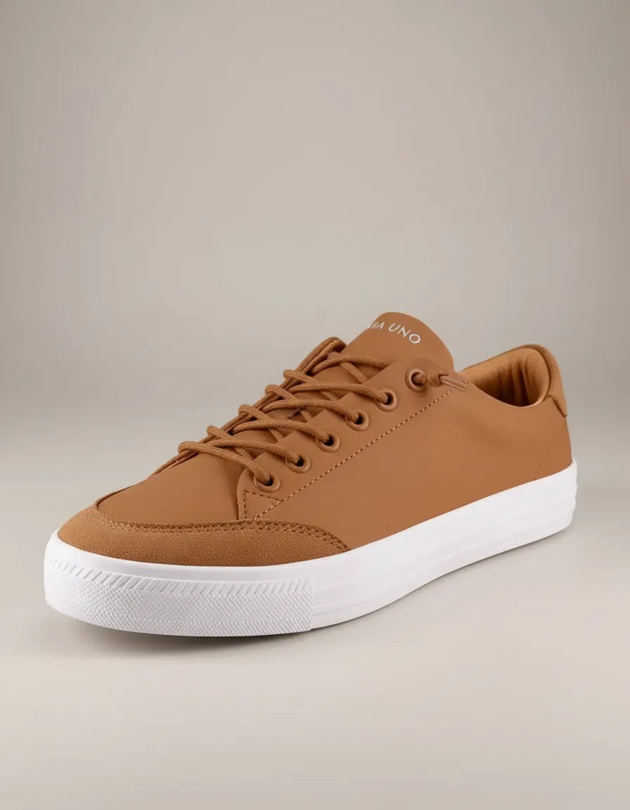 Tênis Feminino Via Uno 1036006 Tec Caramelo