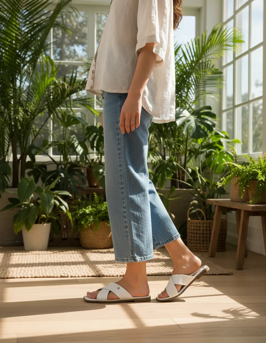 Sandalia Flat 948097 Napa Rock Off White