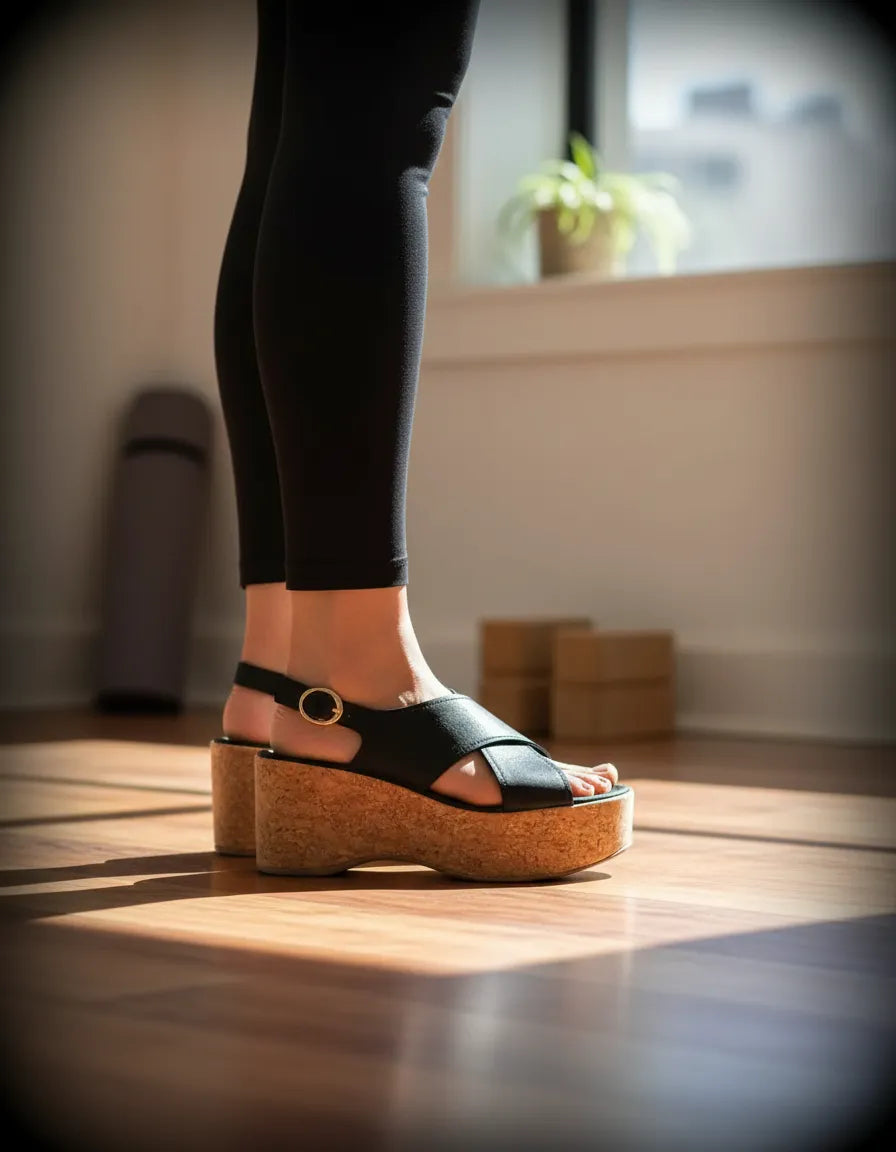 Sandalia Anabela 907022 Napa Destroyer Preto