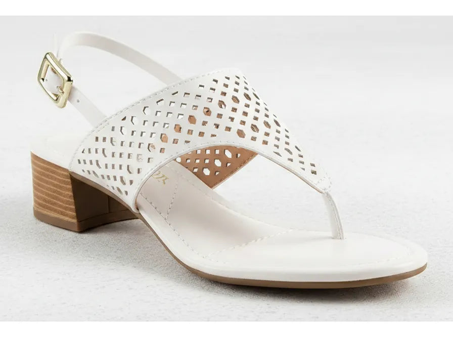 Sandalia Salto Baixo 852021 Napa Rock Off White