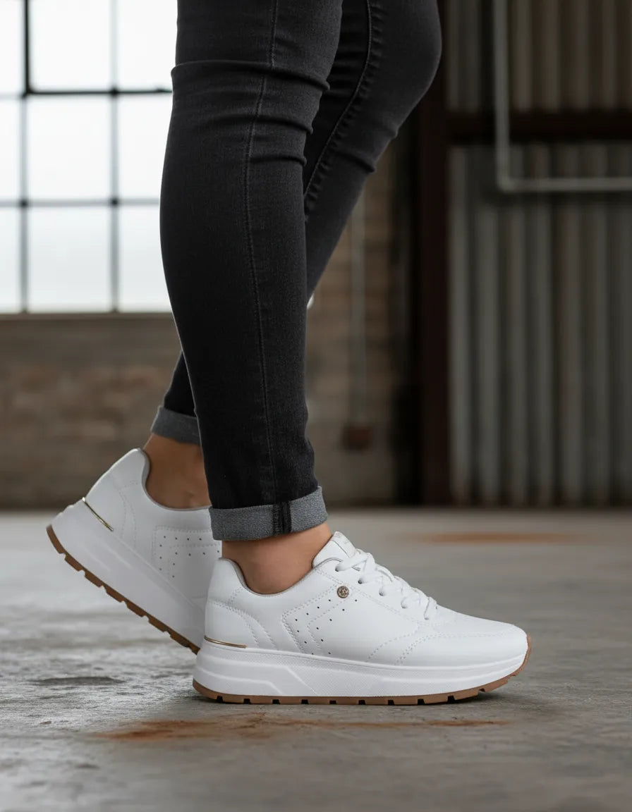 Tenis 990005 Mestiço Soft Branco