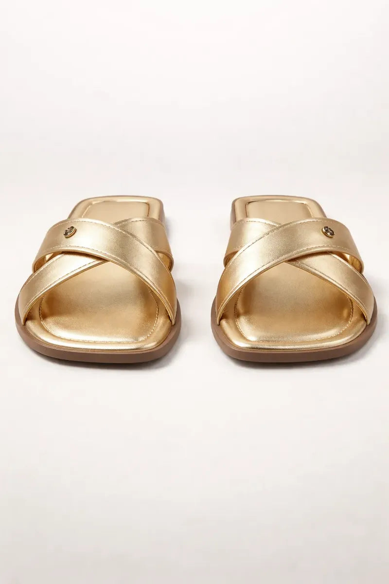 Sandalia Flat 948097 Sun Glo Ouro