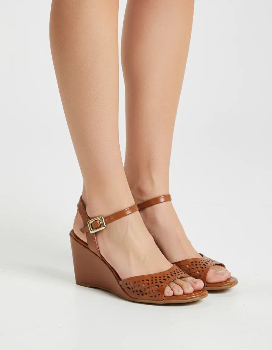 Sandalia Salto Alto 975015 Napa Rock Caramelo