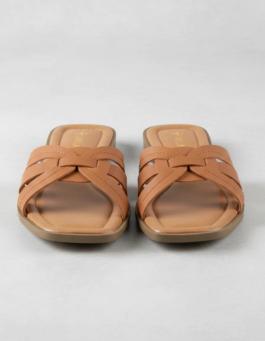 Sandalia Flat 948098 Napa Rock Caramelo