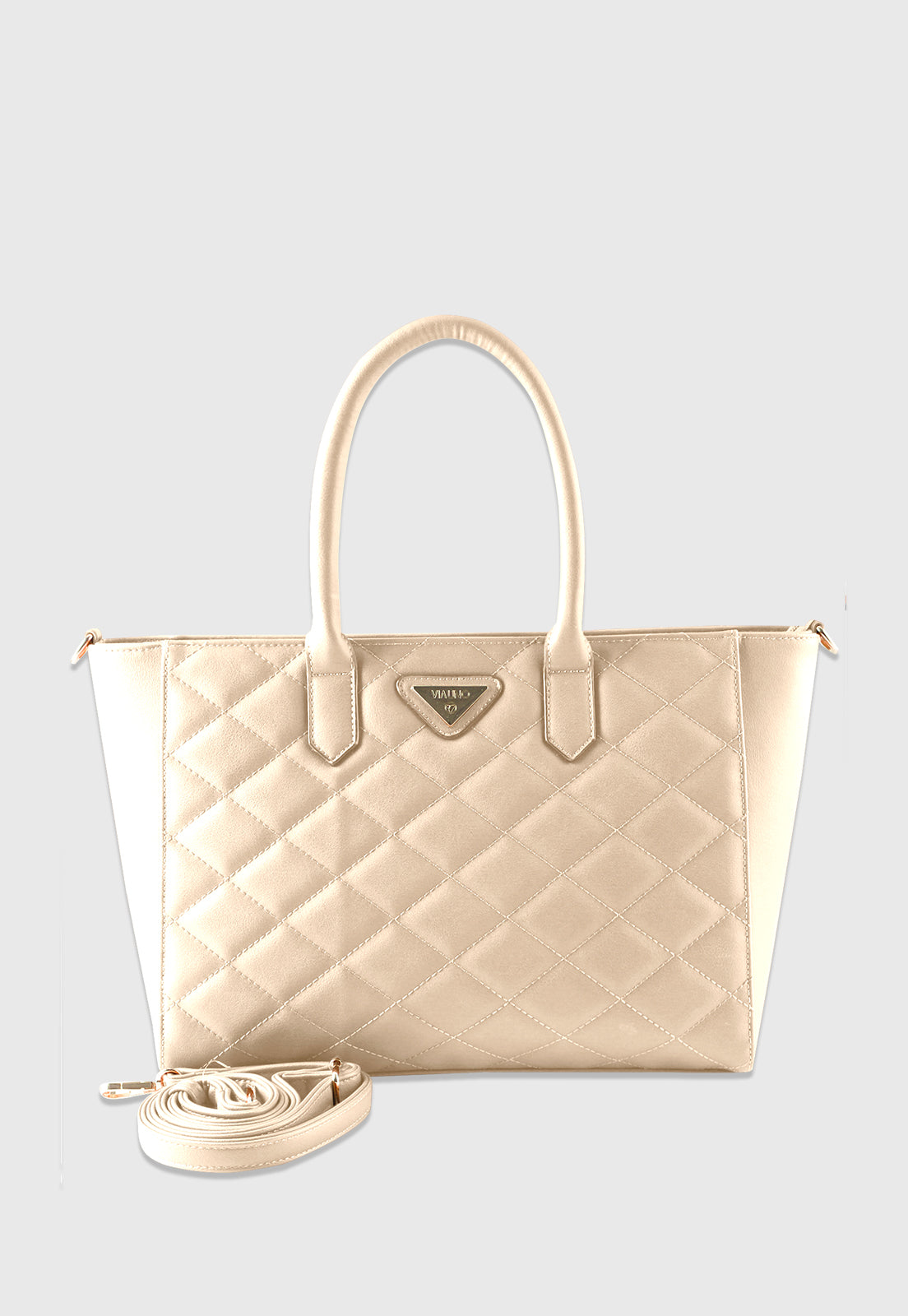 Bolsa Tote VU2584 cor Chino Metalassê