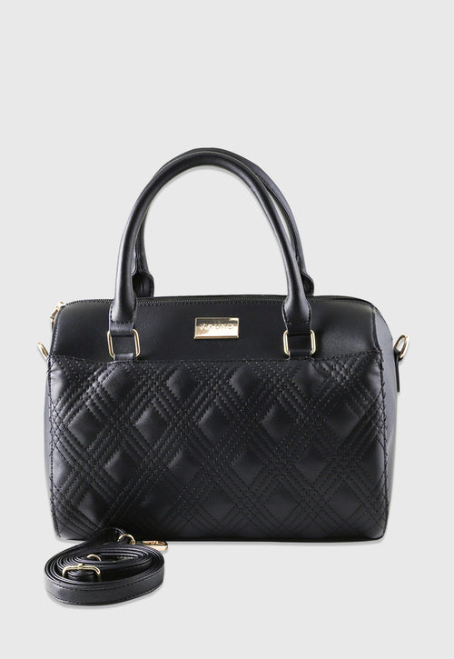 Bolsa Estruturada VU2599 cor Preto Metalassê