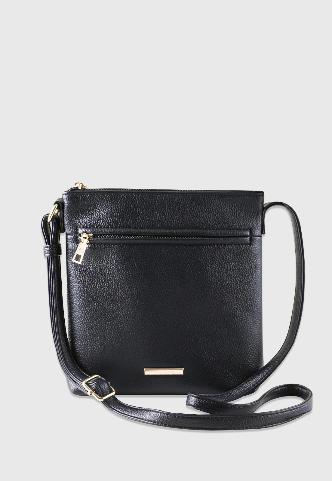 Bolsa Tiracolo VU2605 cor Preto – Via Uno