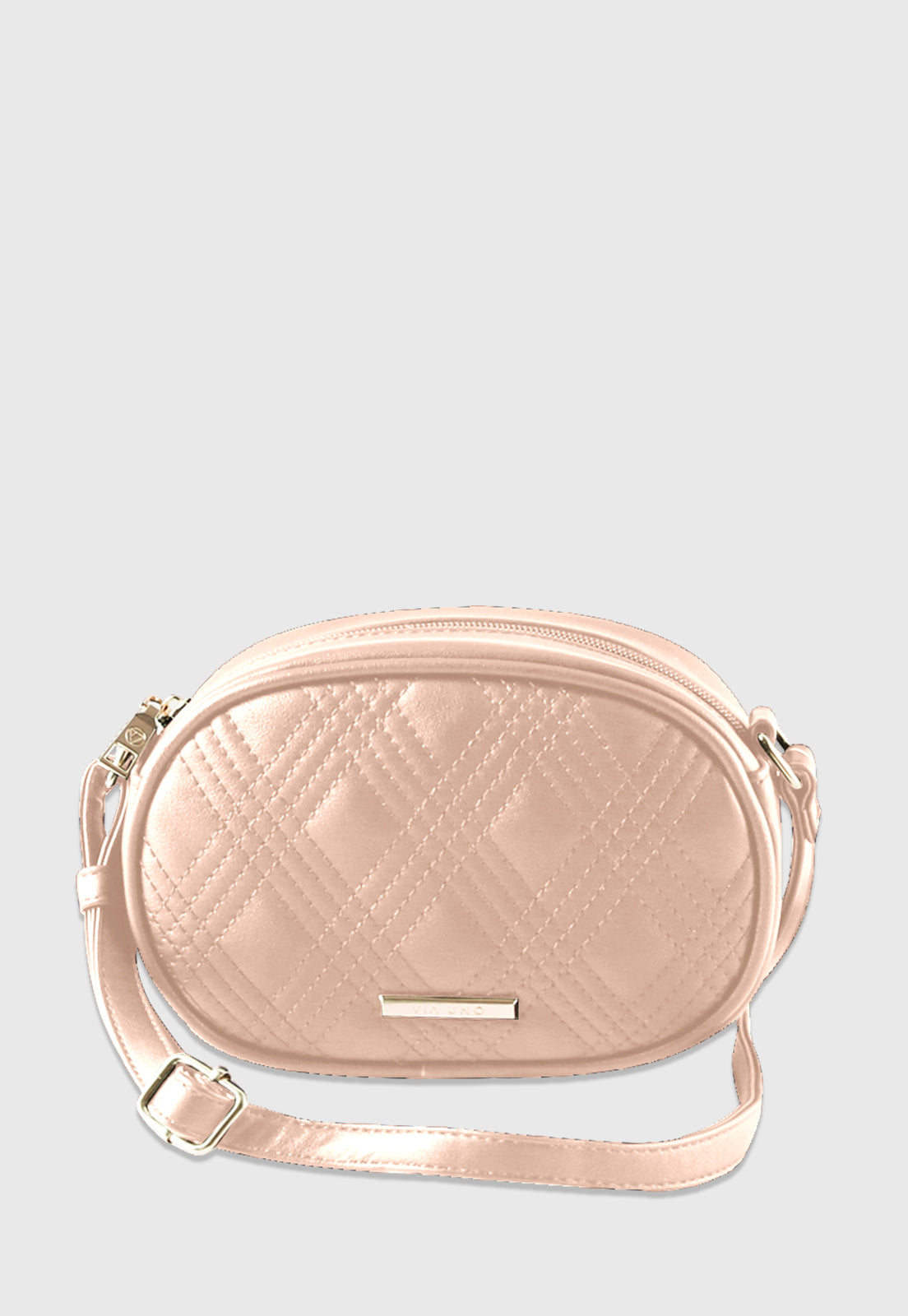 Bolsa Tiracolo VU2576 cor Nude Metalassê