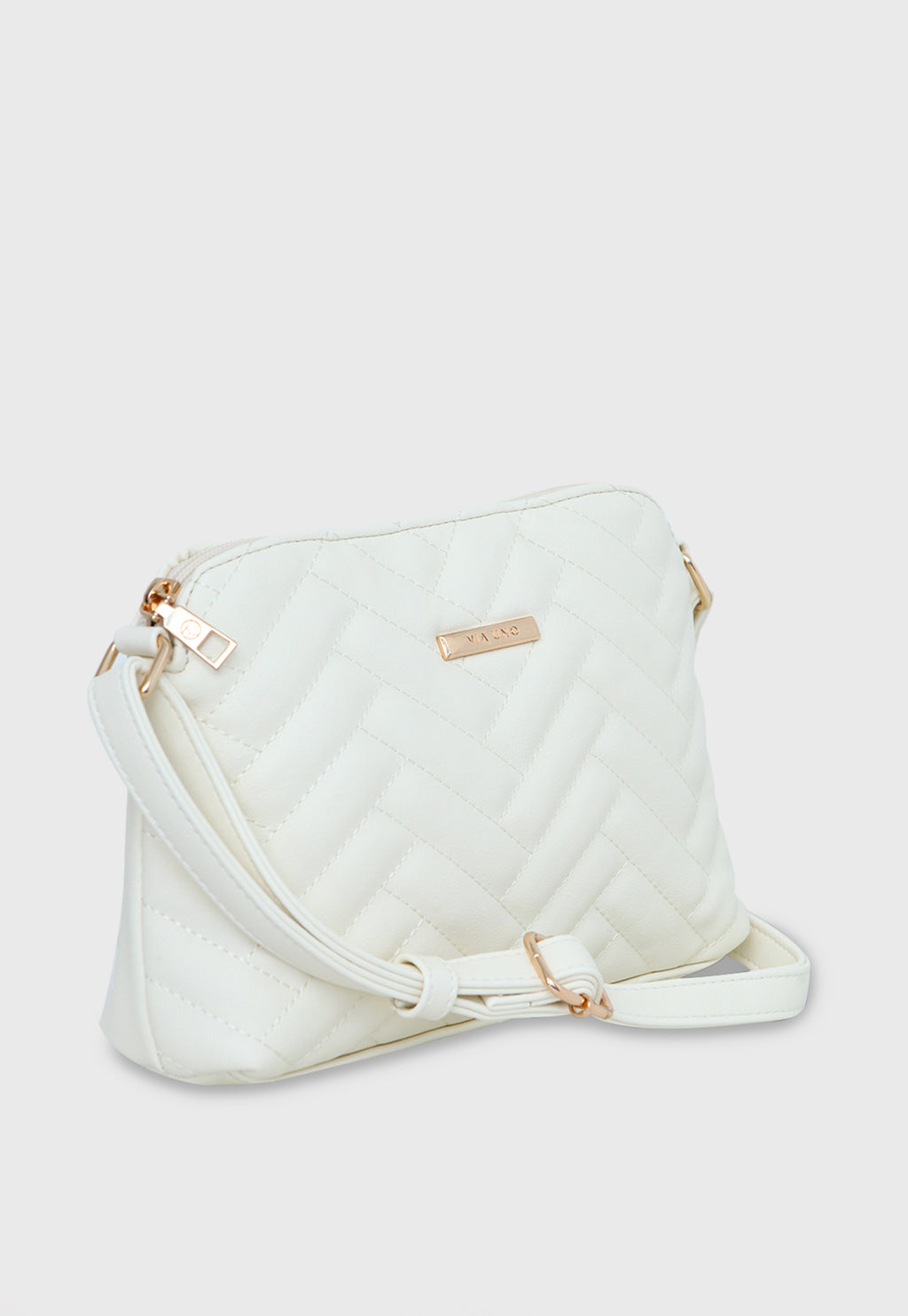 Bolsa Tiracolo RV-VU2578 cor Off White Matelassê