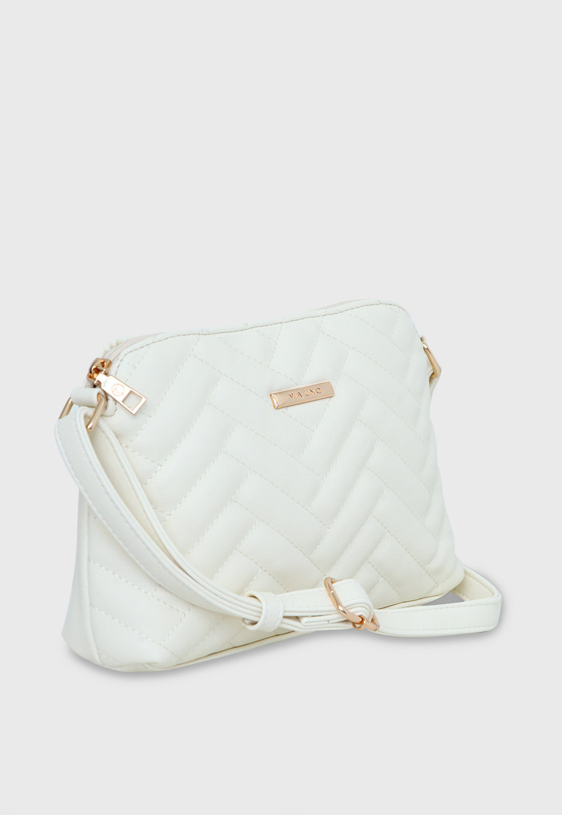 Bolsa Tiracolo RV-VU2578 cor Off White Matelassê