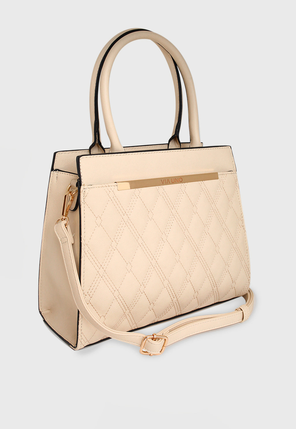 Bolsa Tote VU2586 cor Chino Matelassê