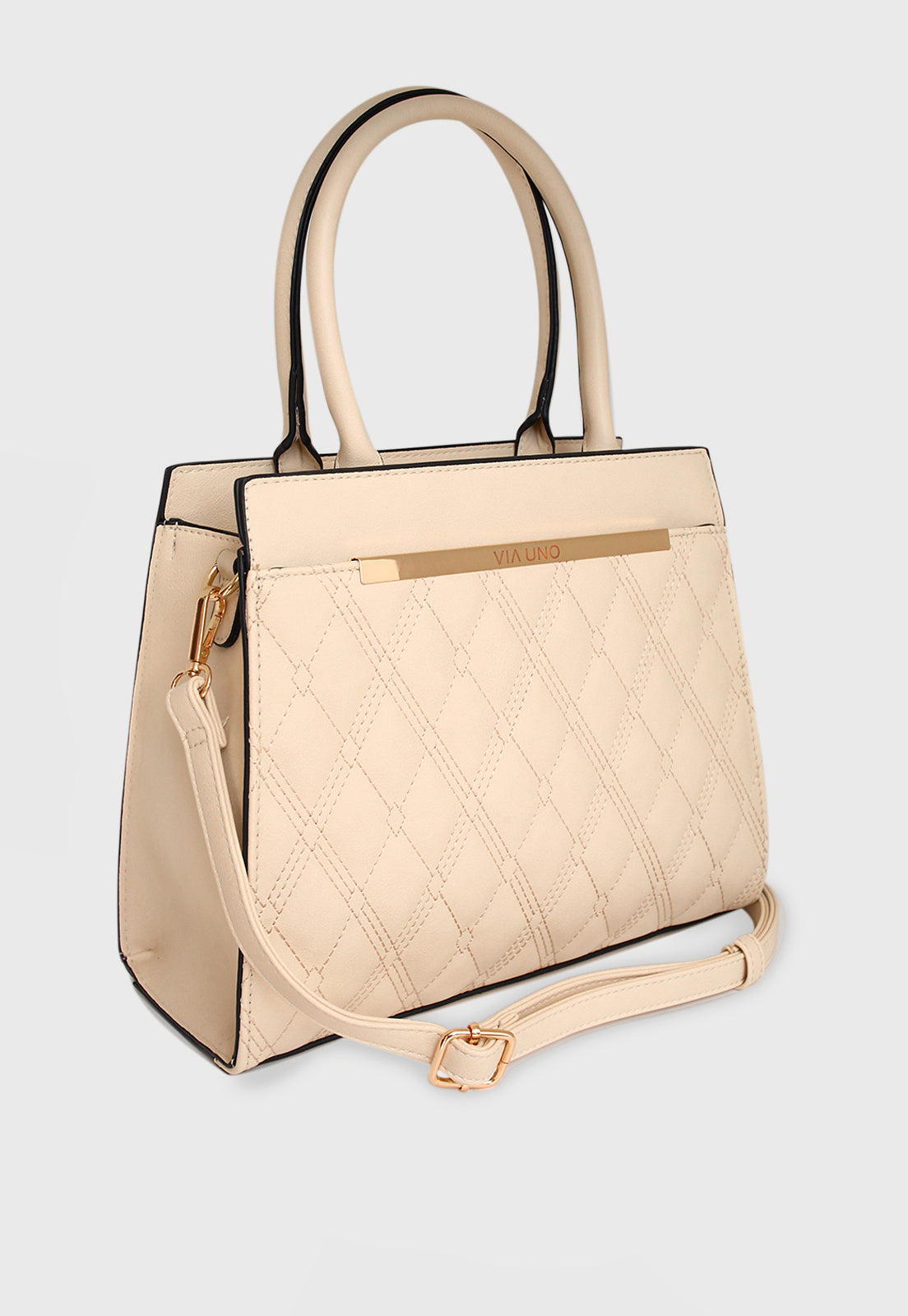 Bolsa Tote VU2586 cor Chino Matelassê