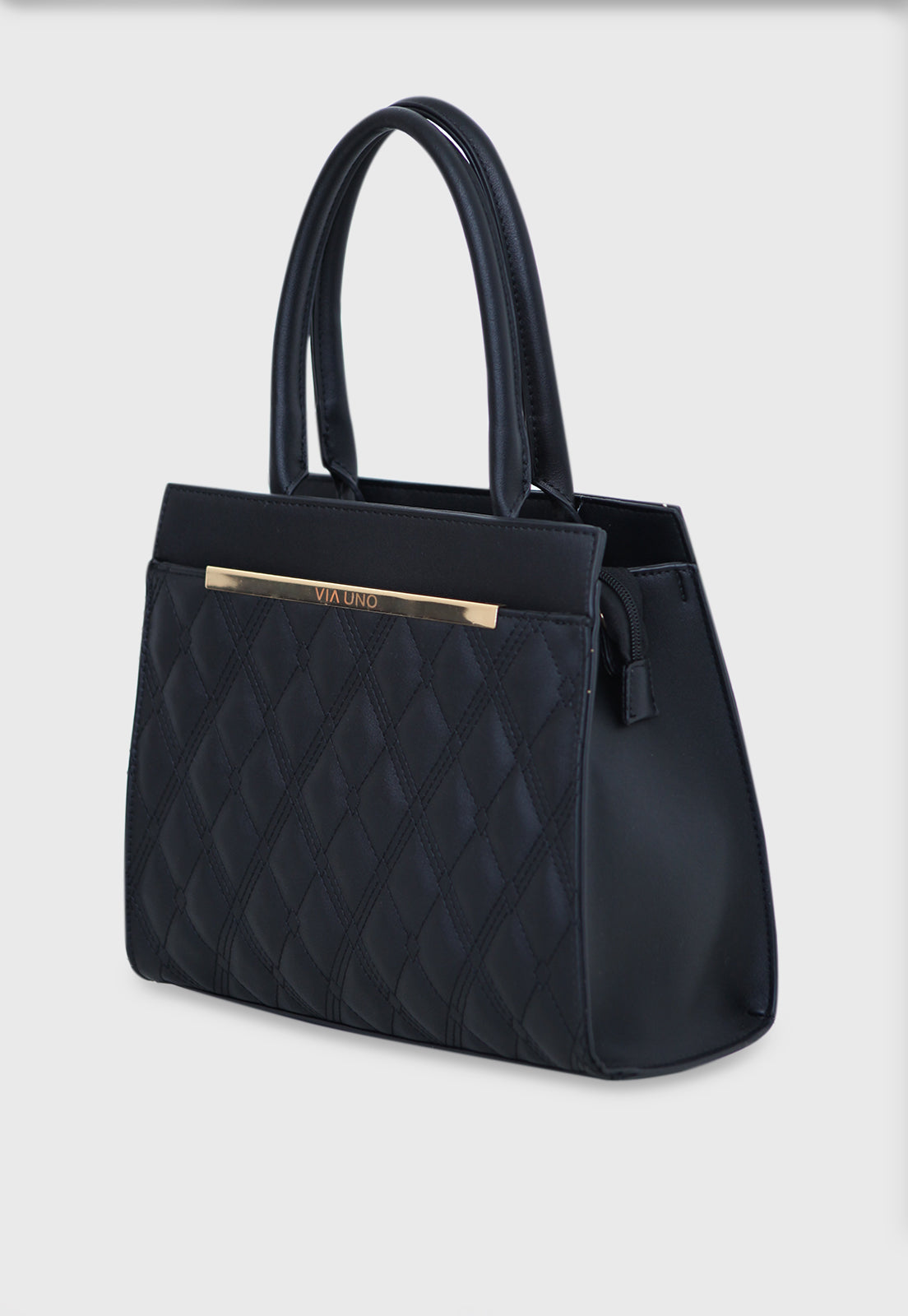 Bolsa Tote VU2586 cor Preto Matelassê