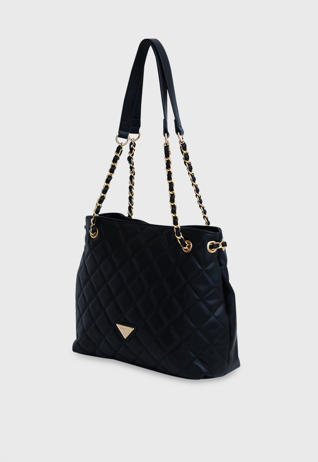 Bolsa Shoulder VU2592 cor Preto Matelassê com Corrente