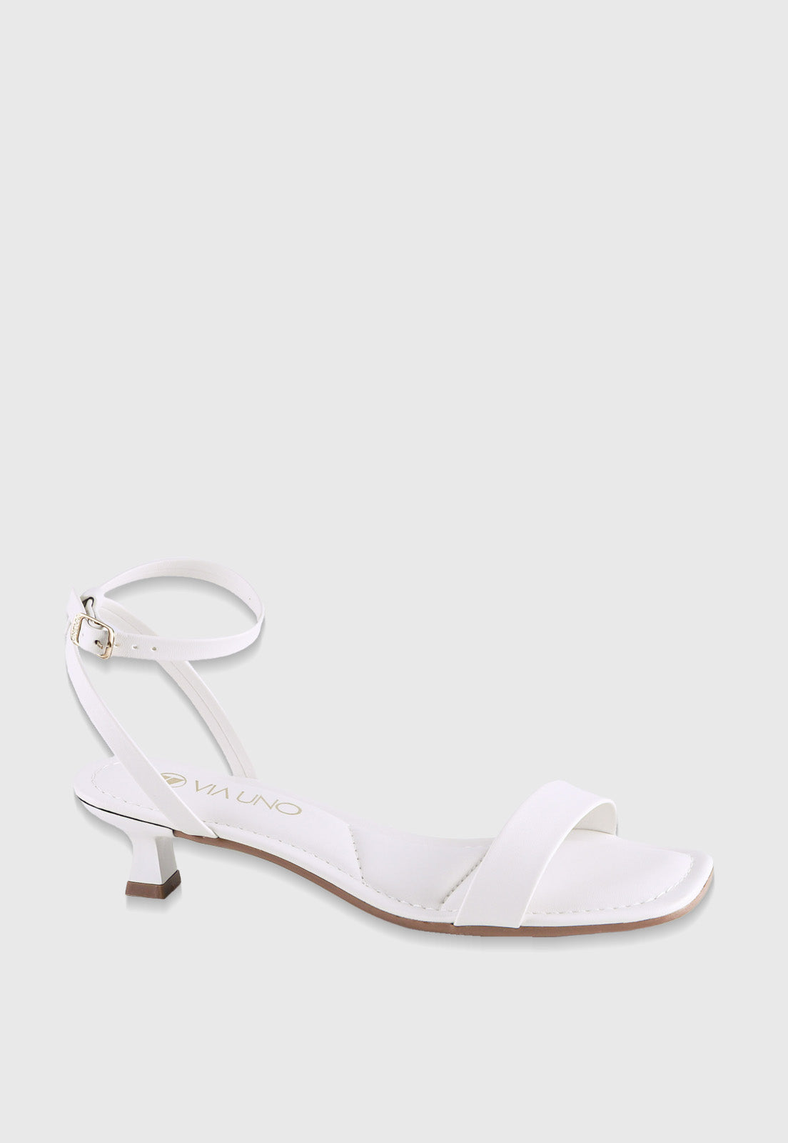Sandalia Salto Baixo 876001 Mestiço Off White