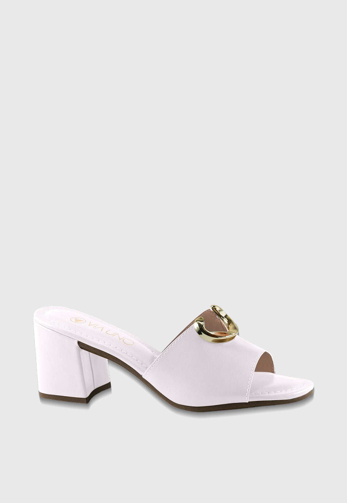 Tamanco Medio 858034 Napa Rock Off White