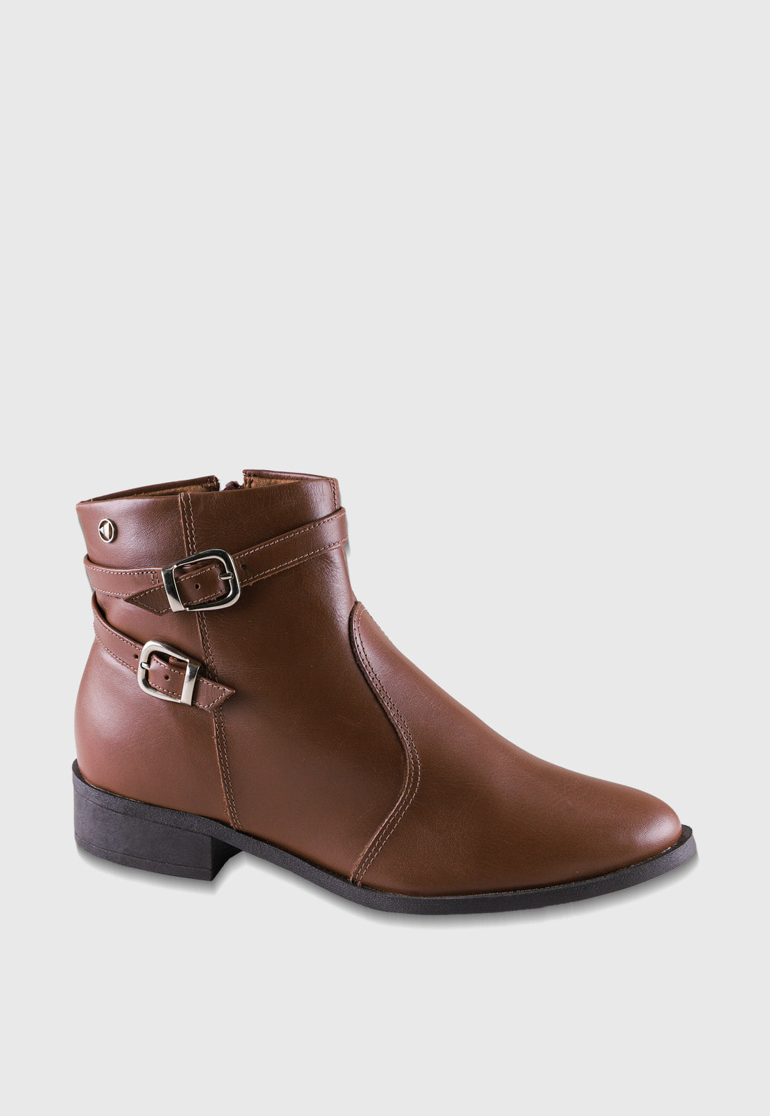 Bota de Couro Cano Curto 708051 Caramelo