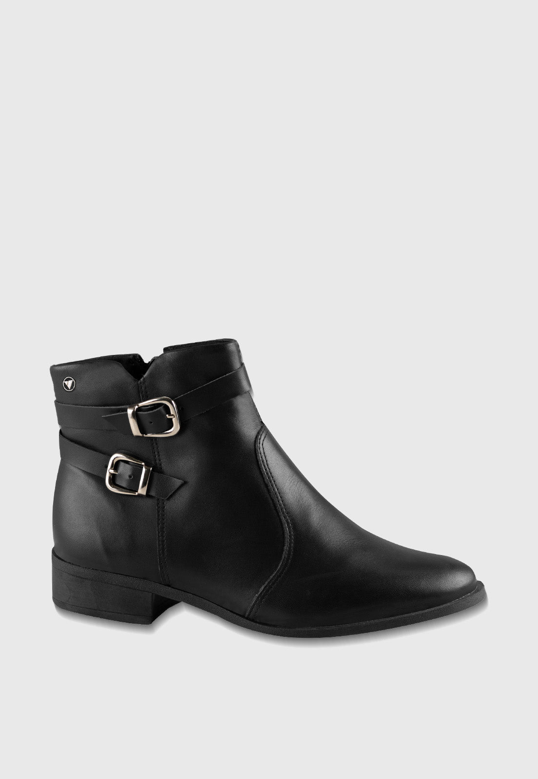 Bota de Couro Cano Curto 708051 Preto